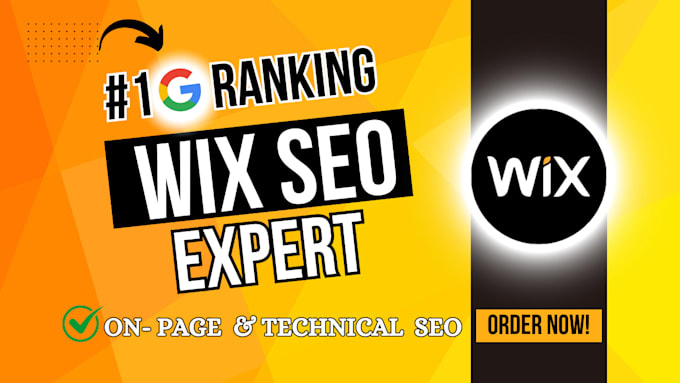 Gig Preview - Optimize your wix website with onpage and technical wix SEO