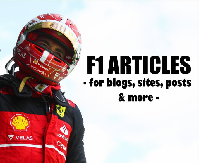 Gig Preview - Write formula 1 articles