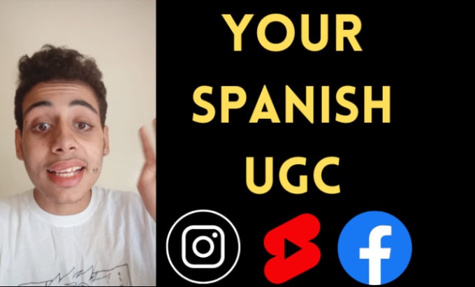 Gig Preview - Create spanish ugc video content for tiktok, ig reels, youtube shorts