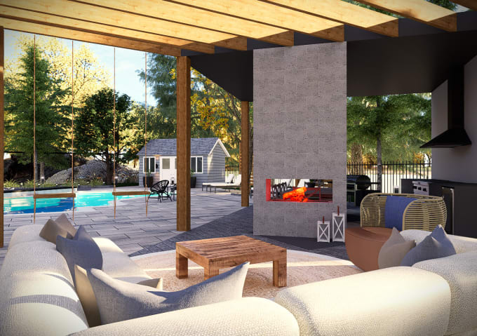 Gig Preview - Do backyard, landscape design, pool and garden patio