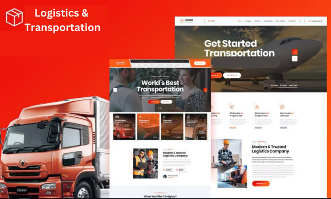 Gig Preview - Logistics website,trucking,freight broker dispatching, website