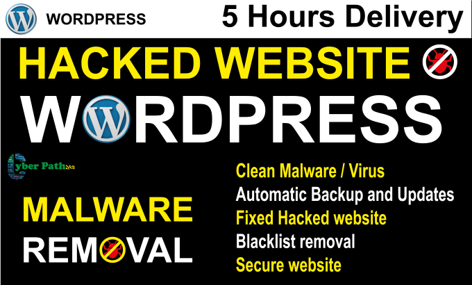 Gig Preview - Do wordpress malware removal, remove malware, fix hacked wordpress