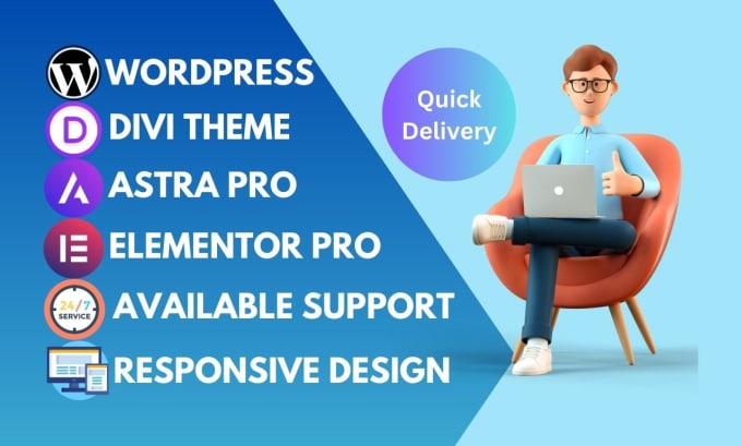 Gig Preview - Customize divi or astra pro, elementor pro wordpress website