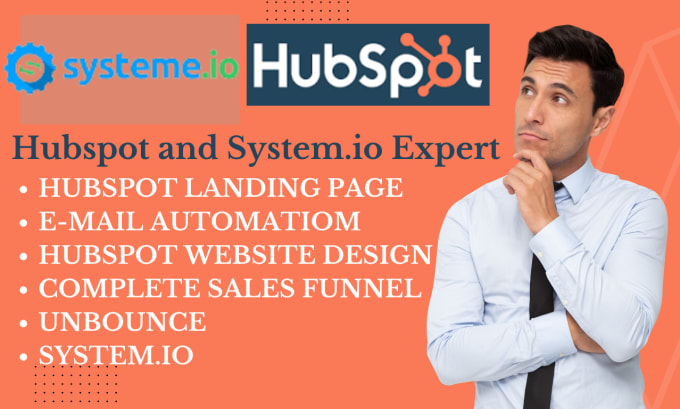 Gig Preview - Build hubspot landing page,  professional zoho, email automation, unbounce