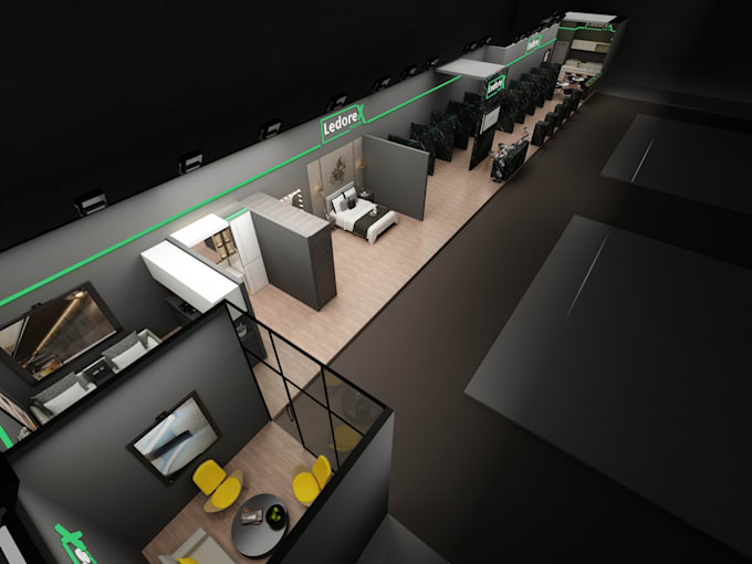 Gig Preview - Do 3d exhibition stalls,booth,stand,kiosk designs