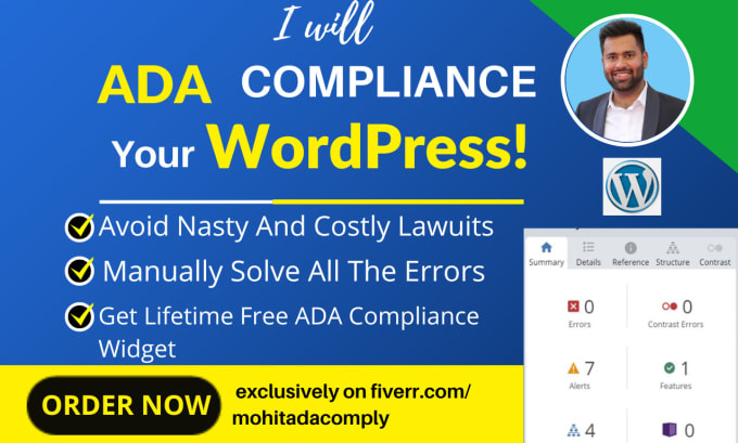 Gig Preview - Bringing ada compliance to wordpress, seamlessly