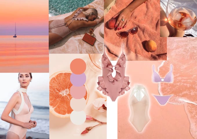 Gig Preview - Design pro moodboard or inspirational board with color palette