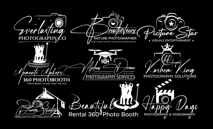 Gig Preview - Do photography videography photobooth drone or signature logo design