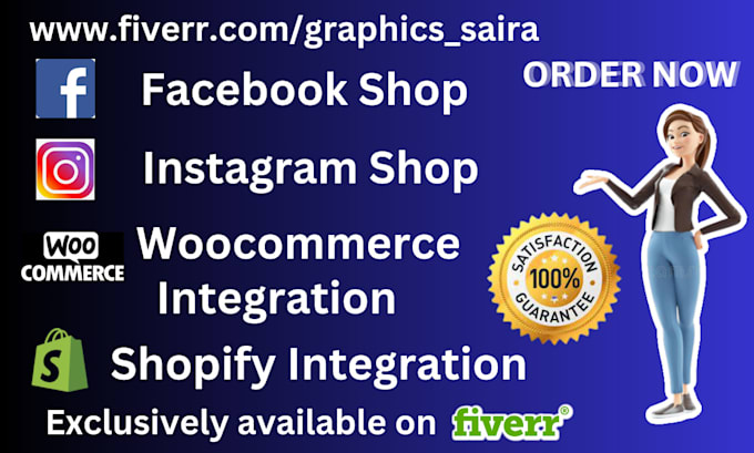 Gig Preview - Setup social media shop integrate to woocommerce, shopify