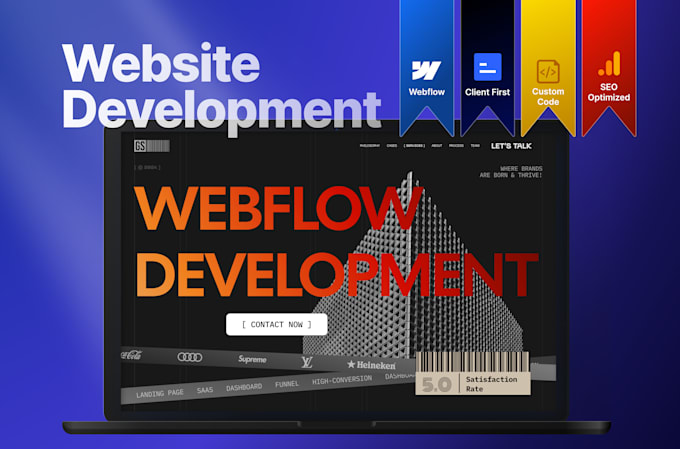 Gig Preview - Develop a fully functional webflow site from your design