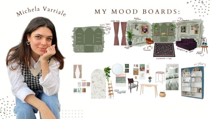 Gig Preview - Create a tailor made mood board for your space with shopping list and DIY