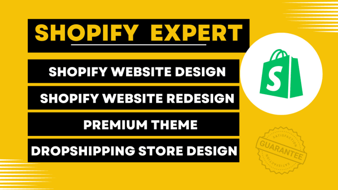 Gig Preview - Do best shopify website design and redesign