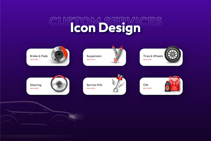 Gig Preview - Design custom icons for websites and apps