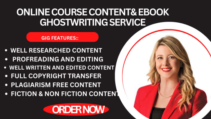 Gig Preview - Ghostwrite 30k words, christian ebook, online course content, ebook writing, kid