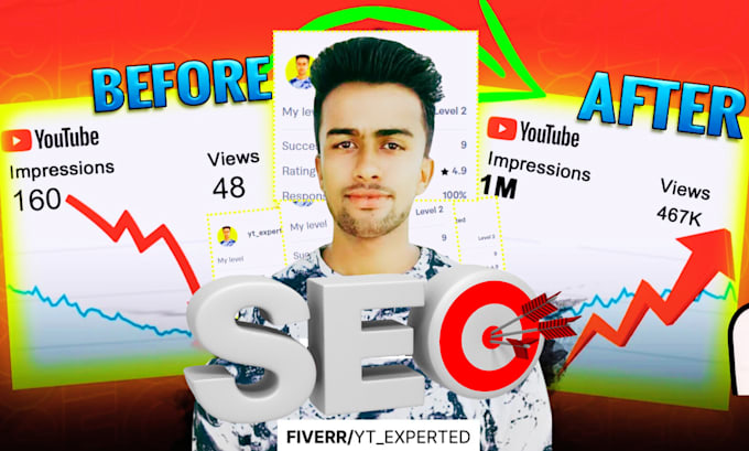 Gig Preview - Be best youtube video SEO expert and channel growth manager