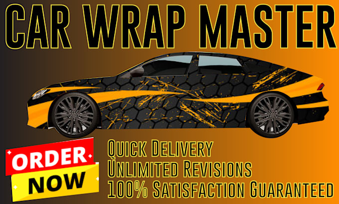 Gig Preview - Make professionally car wrap and vehicle wrap design