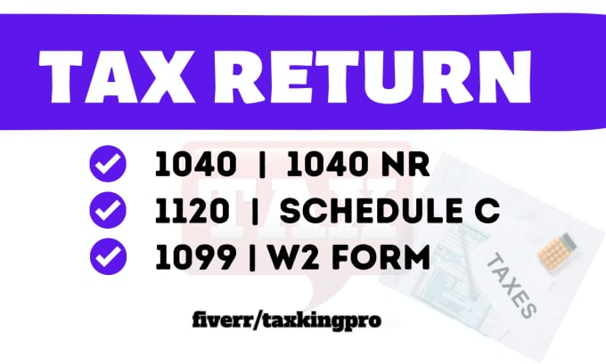 Gig Preview - Prepare income tax return for individual and business 1040, 1120 and 1065