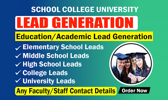 Bestseller - provide leads for schools, colleges and universities lead generation service