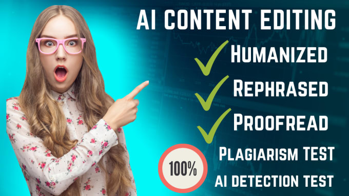 Gig Preview - Manually edit, rewrite, rephrase and humanize ai written content