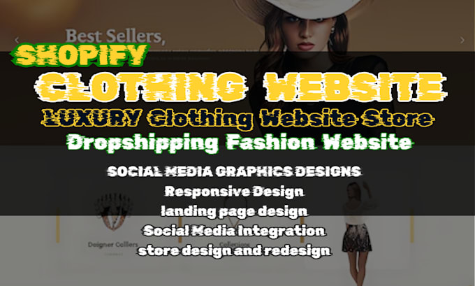 Gig Preview - Design shopify luxury clothing website fashion store dropshipping clothing store