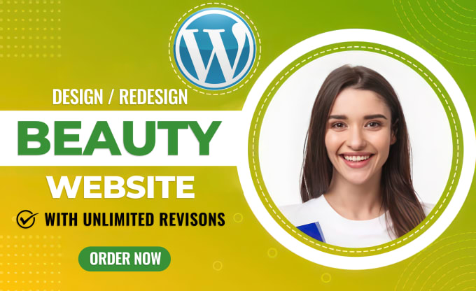 Gig Preview - Create beauty website or redesign with unlimited revisions