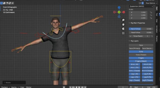 Gig Preview - Rig your 3d character in blender for animation