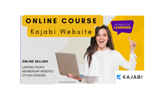 Gig Preview - Design online course website and membership kajabi website