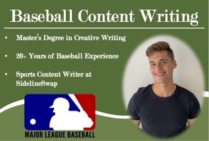 Bestseller - write authentic and engaging baseball content for you