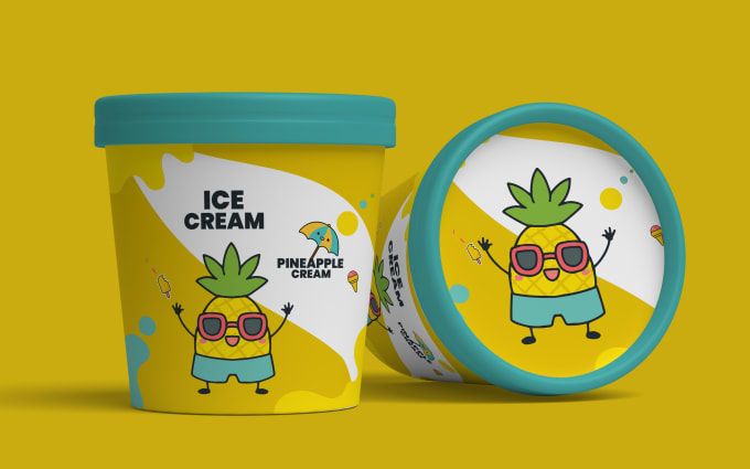 Gig Preview - Do great ice cream cup, packaging design