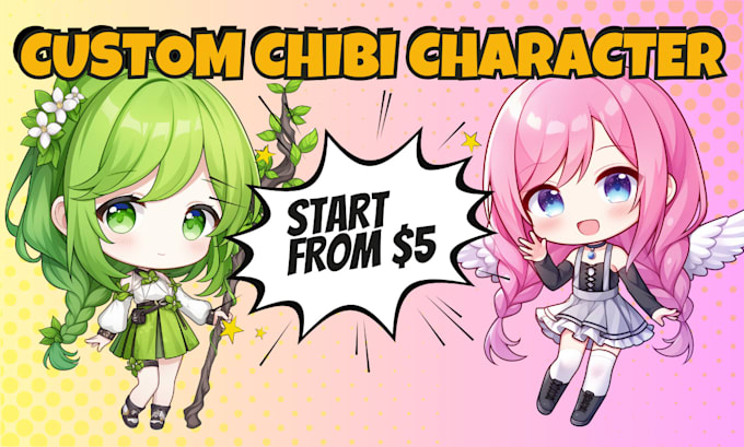 Gig Preview - Draw high quality cute anime chibi character for your avatar, profil, sticker