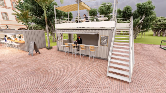 Gig Preview - Design shipping container house and cafe