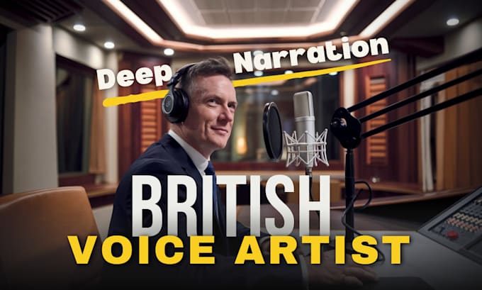 Gig Preview - Record a professional british male voice over