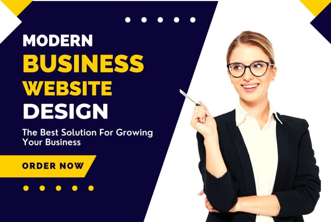 Gig Preview - Design and develop clean and modern business website for small business