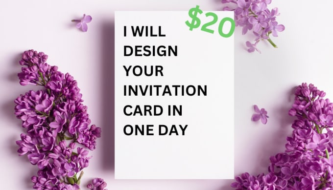 Gig Preview - Design your invitation for wedding birthday etc