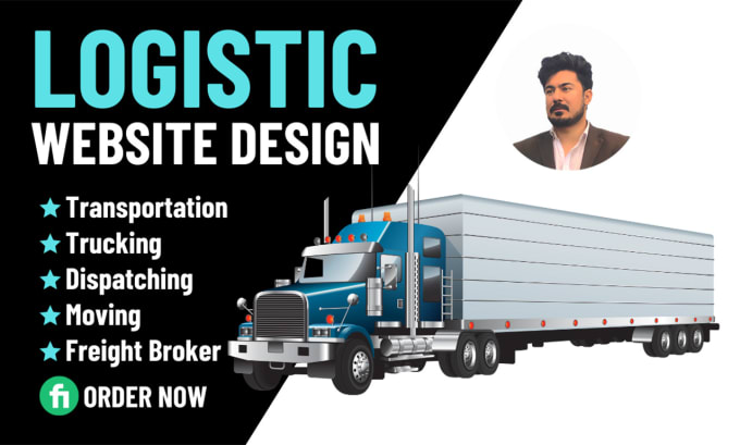 Gig Preview - Design trucking website logistics website dispatch website freight broker cargo