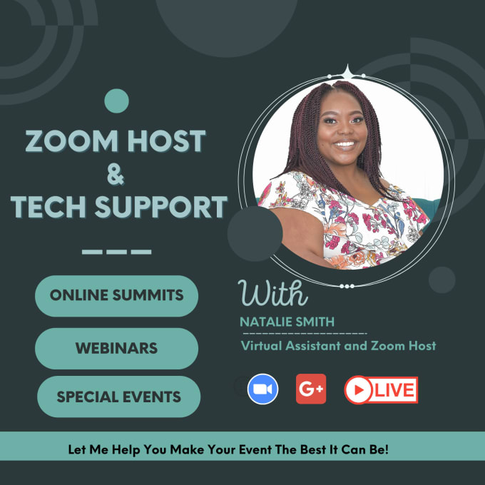 Gig Preview - Host your zoom event and manage production of your virtual event