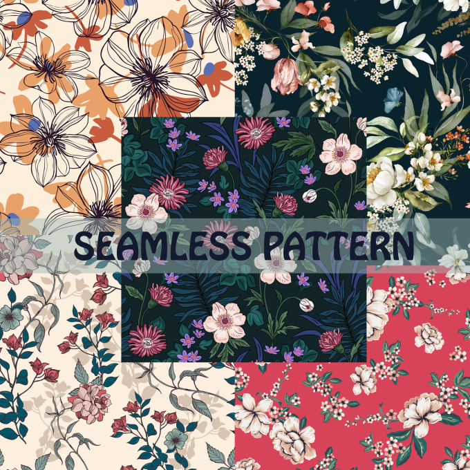 Gig Preview - Design seamless pattern textile prints pattern design