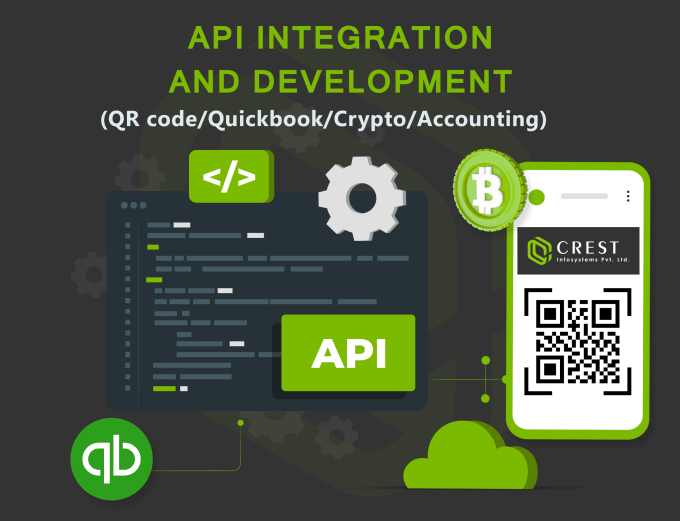 Gig Preview - Do API integration and development eg qrcode quickbook crypto accounting