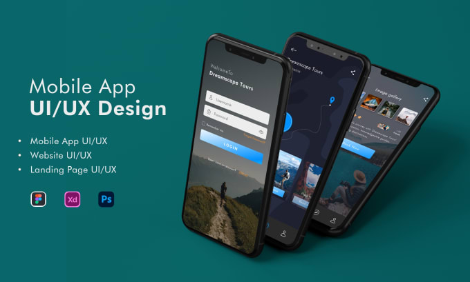 Gig Preview - Design modern mobile apps and website UI UX in figma xd