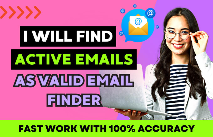 Gig Preview - Find mining verified active web emails as valid bulk email finder service