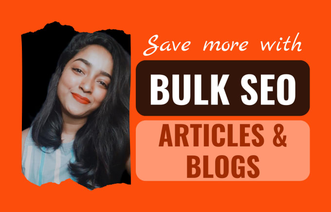 Gig Preview - Be your bulk SEO article and blog writer for any niche