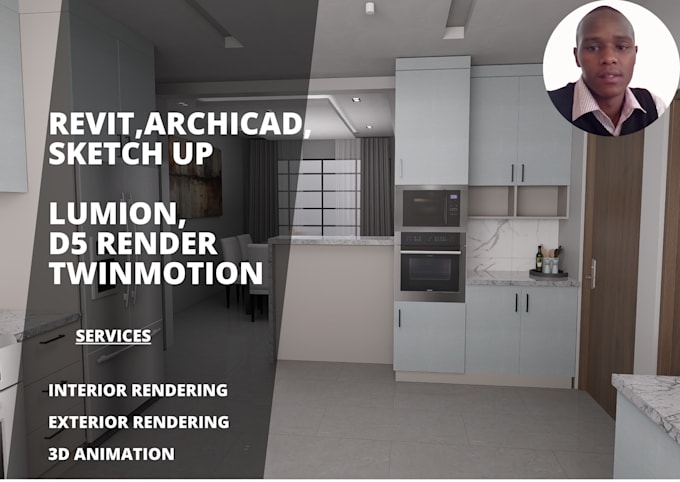 Gig Preview - Design kitchen interior in 3d and render