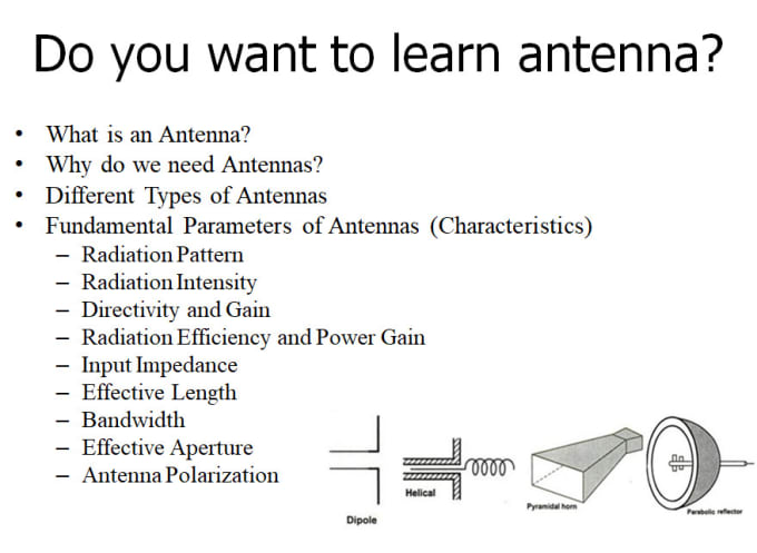 Gig Preview - Teach you antenna designing, development and analysis