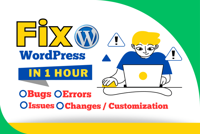 Gig Preview - Fix all wordpress errors, bugs, website issues, elementor errors, customization