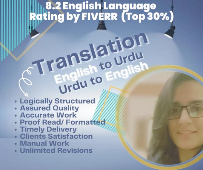 Gig Preview - Do translation from english to urdu and urdu to english