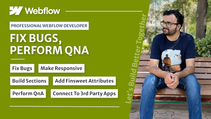 Gig Preview - Fix webflow bugs, cms content upload, test responsiveness, perform qna