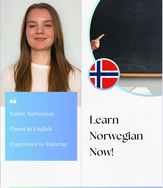 Gig Preview - Teach you norwegian for 18 dollars