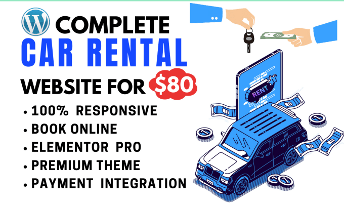 Gig Preview - Make a car rental website