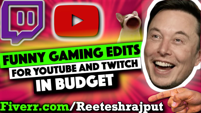 Gig Preview - Do funny gaming video editing for youtube and twitch vod