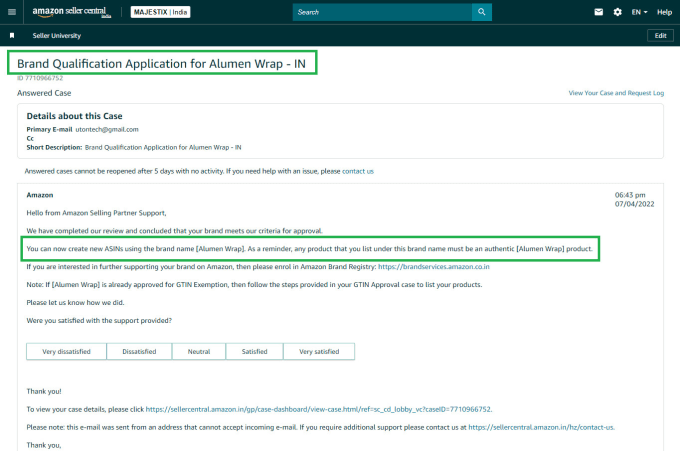 Gig Preview - Provide amazon brand approval and category approval